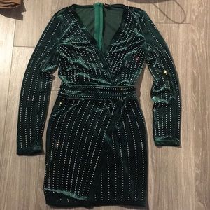 Velvet Green Dress